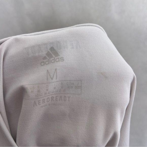 5/$25 Adidas Aeroready fitted tank top white size medium - Picture 2 of 4